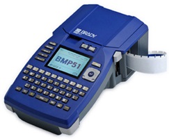 Blue Brady BMP51 label maker.