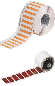 Marine cable component identification labels.