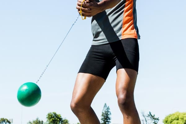 Athlete with a hammer