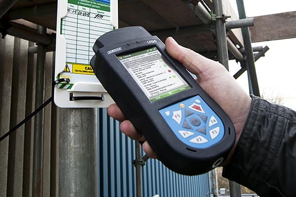 Safetrak scanning sign.