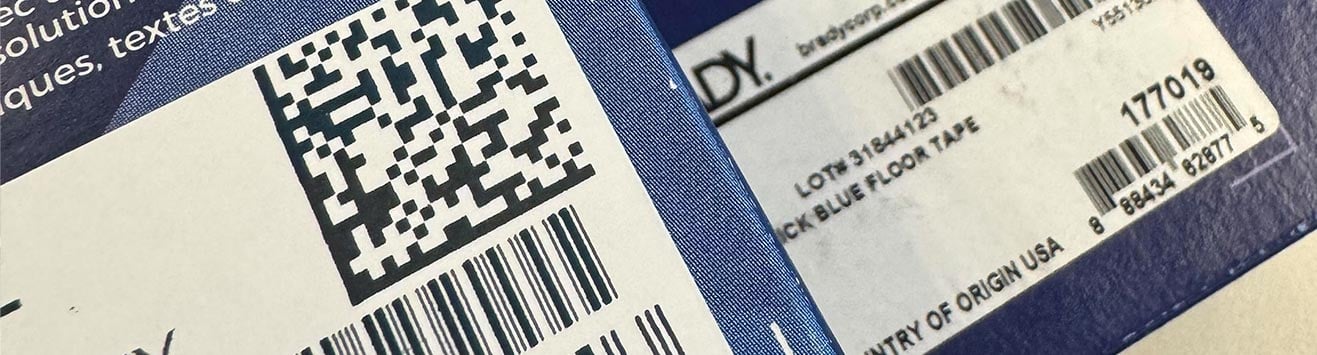 GS1 2D Barcode on a package