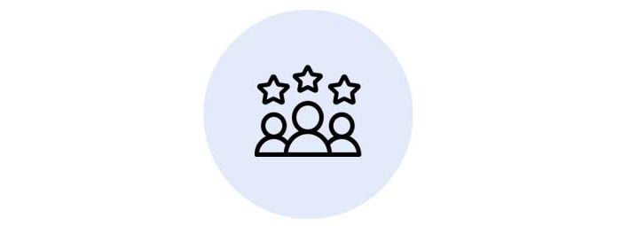 User icon with three people