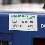 Calibration label.