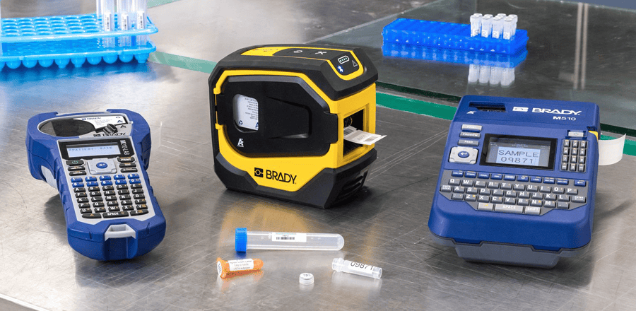 The Brady M610-LAB and BMP51 printers.