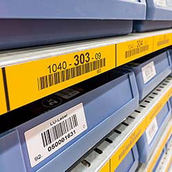 barcodes on metal surface
