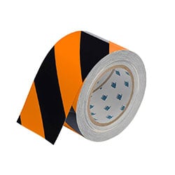 Black and orange brady floor tape