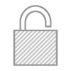 Icon of a lock that is unlocked