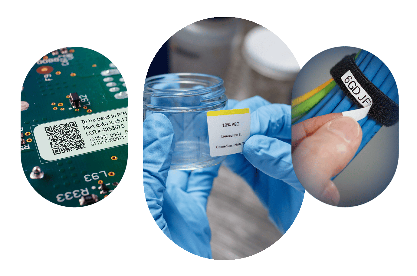 samples of labels in various applications