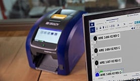Brady i5300 label printer with software. 