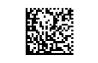 An example of a data matrix barcode