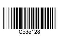 An example of a Code 128 barcode