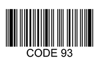 An example of a Code 93 barcode