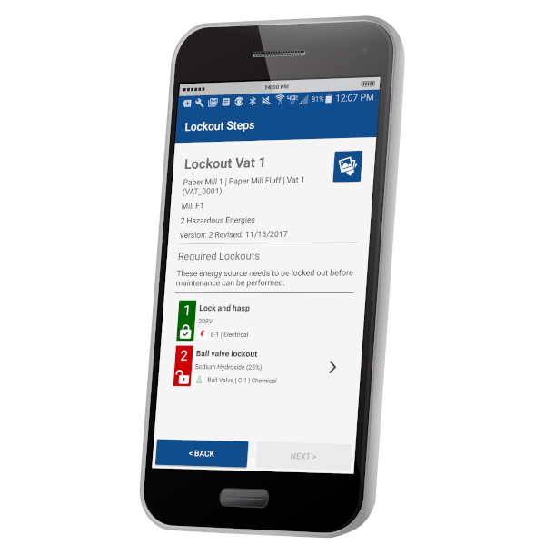 Brady Smart Lockout App for Lockout Tagout