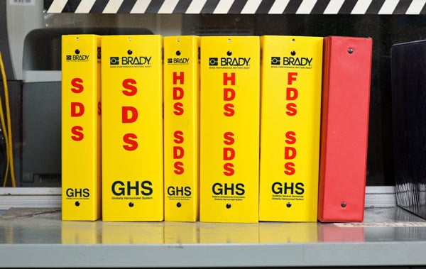 A collection of SDS safety manuals.