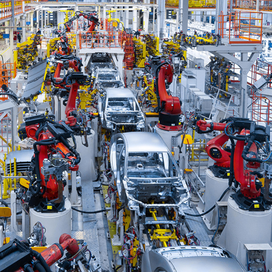 An auto manufacturing plant.