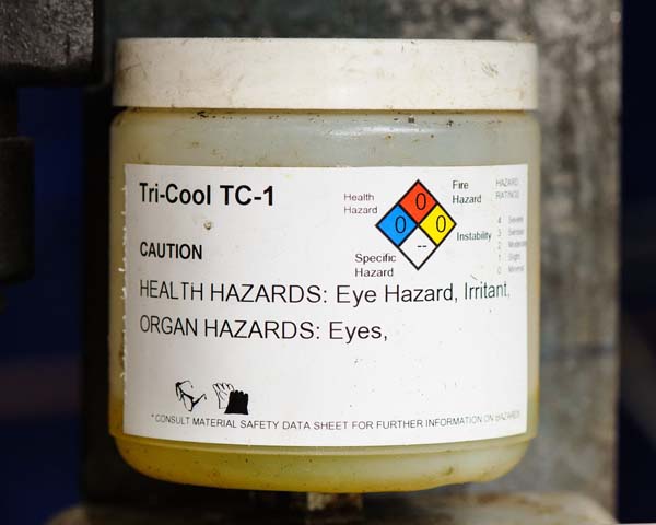 Jar with Hazmat symbol on it