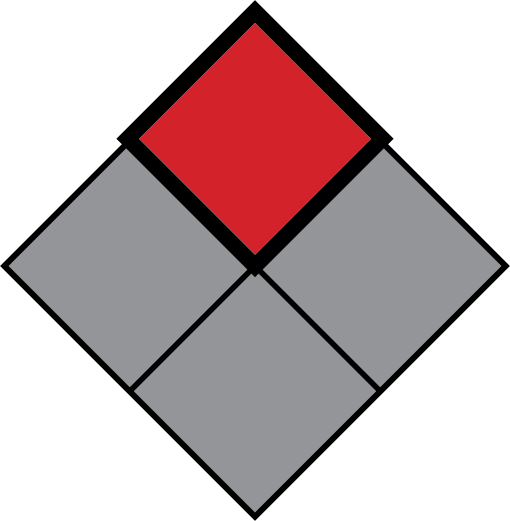 NFPA Diamond with the red diamond highlighted and the others grayed out.