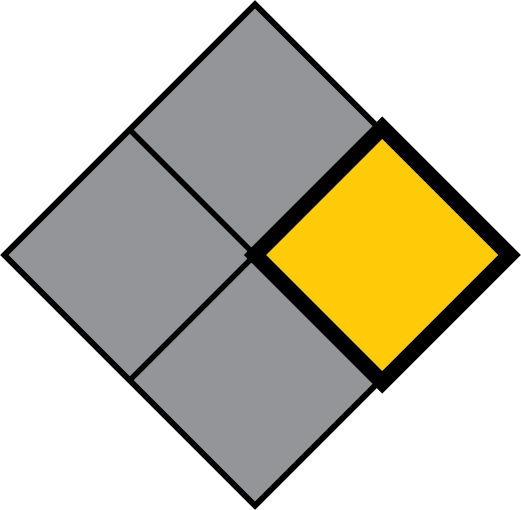 NFPA Diamond with the yellow diamond highlighted and the others grayed out.