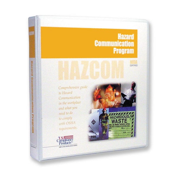 Hazard communications program binder.