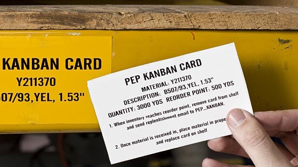 Brady Kanban Supply Reorder Card.