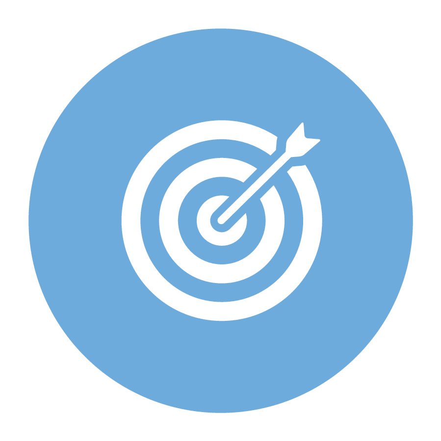 Icon of an arrow hitting a target.