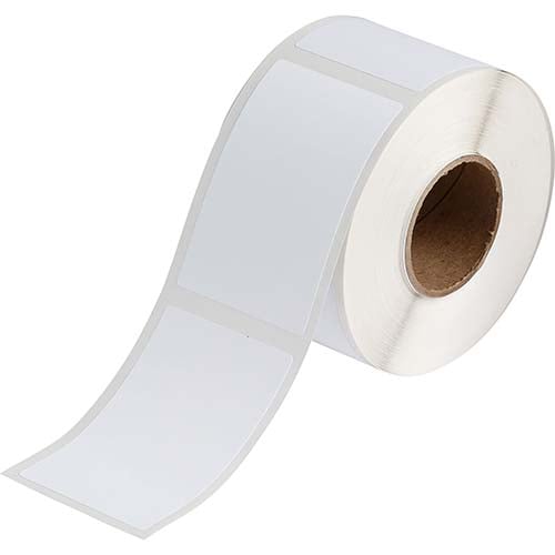 Roll of white BradyJet J2000 BS 5609 marine labels.
