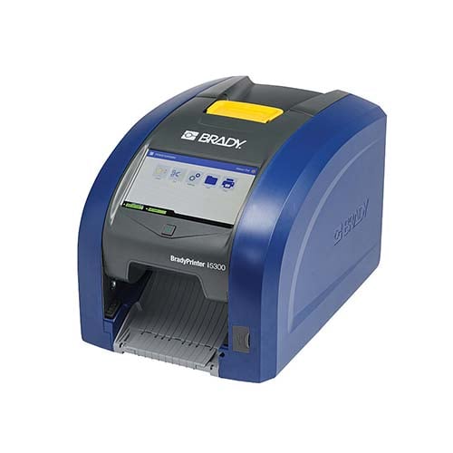 The I5300 benchtop printer, one of Brady&#x27;s high-performance printers for product and wire id printing.