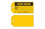An example of yellow Inventory tags.