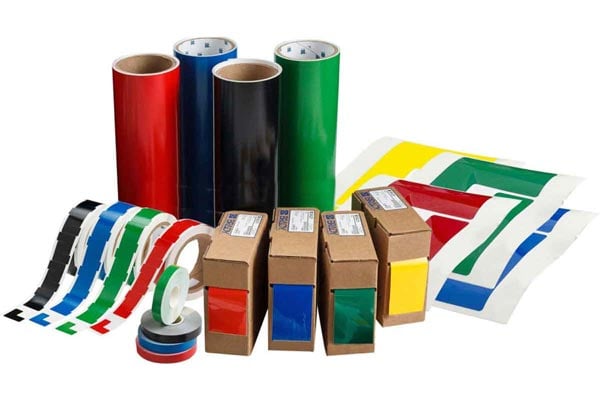 A selection of Lean 5S tapes.