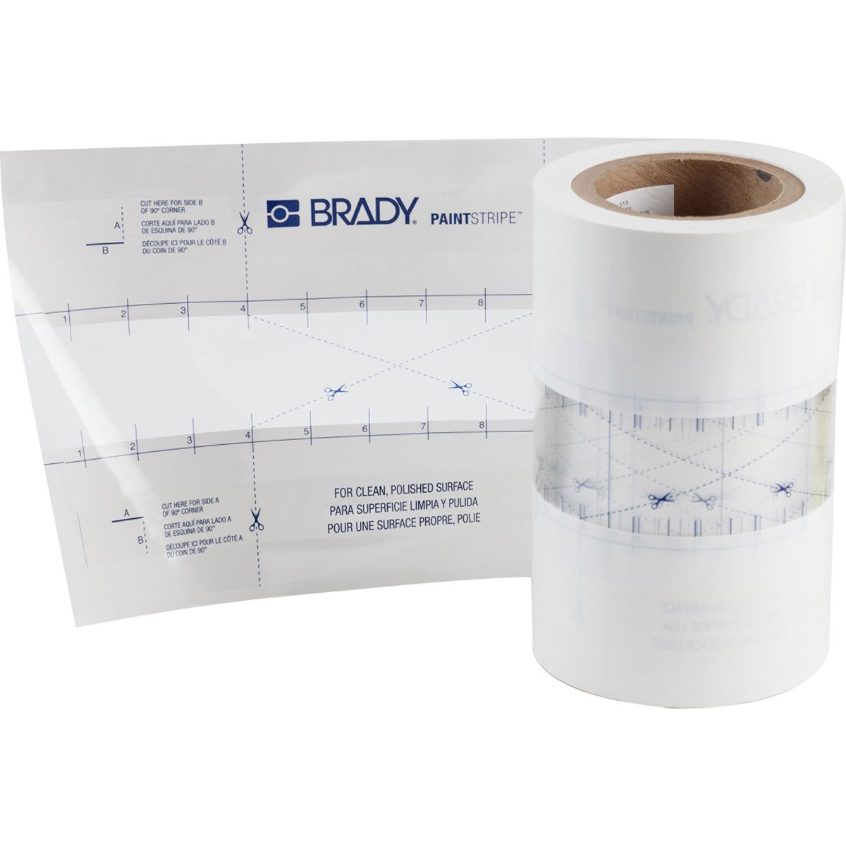 PaintStripe&#x2122; Floor Marking Stencils facilitate quick and easy painting of professional quality floor-marking lines on concrete and other industrial surfaces.