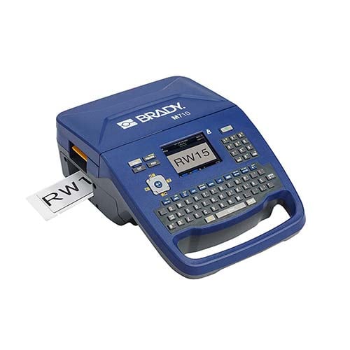 Blue Brady M710 printer.