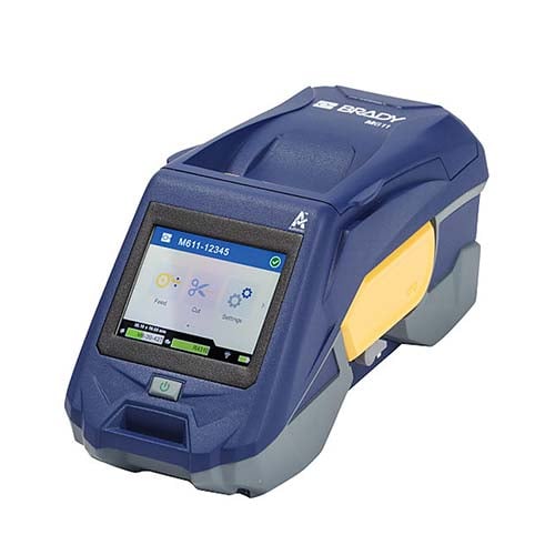Blue Brady M611 bluetooth label printer.