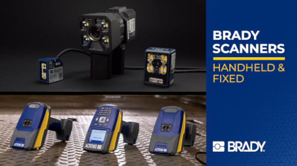 Brady fixed and handheld scanners.