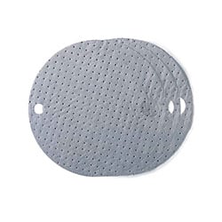 Round absorbent drum cover.