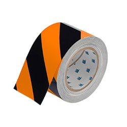 a roll of stripped safety tape