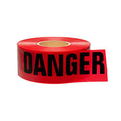 a roll of danger barricade tape