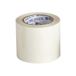 a roll of blank white tape