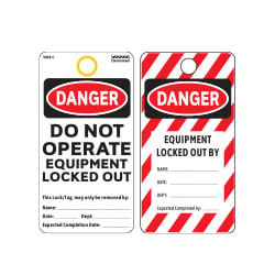 Lockout Tagout Tags