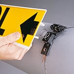 Pipe Marker Carrier and Standoff applied to pipe