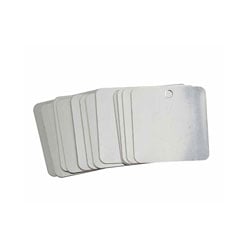 flat square stainless steel valve tags
