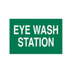 eye wash station sign