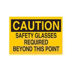 a black and yellow caution sign