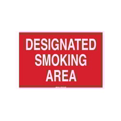 A  red no smoking sign