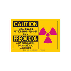 a caution radioactive sign