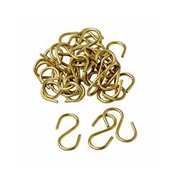 a package of brass hanging hooks